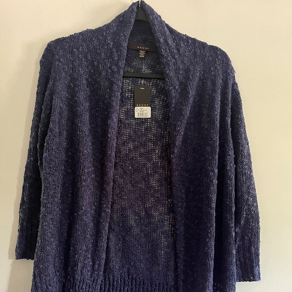 Fever Women's Size M Ocean Blue Cardigan - NWT